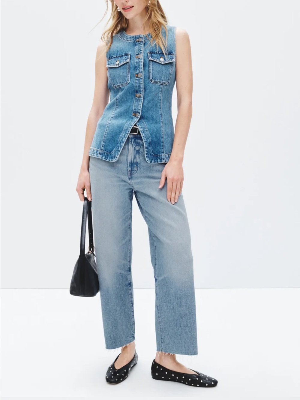 Madewell Light Blue Wide-Leg Jeans